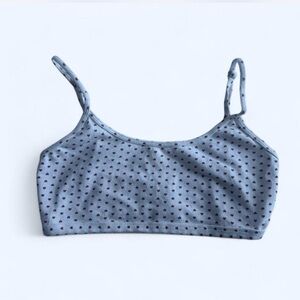 Brandy Melville White Bra with Red Hearts